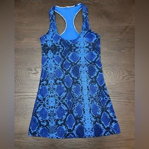 Lululemon Cool Razorback Mini Ziggy Snake Pipe Dream Blue Sapphire Blue